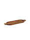 Holz Rechteckig Serviertablett mit Griffen in Braun Farbe 48x15x1.5cm 194193 1Stück