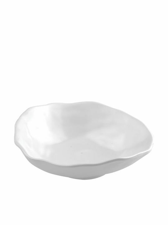 Melamine Salad Bowl White 23x23cm