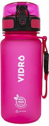Vidro Vidro Bpa Free Παγούρι Πλαστικό 350ml Ροζ Vidro Vidro Bpa Free Παγούρι Πλαστικό 350ml Ροζ