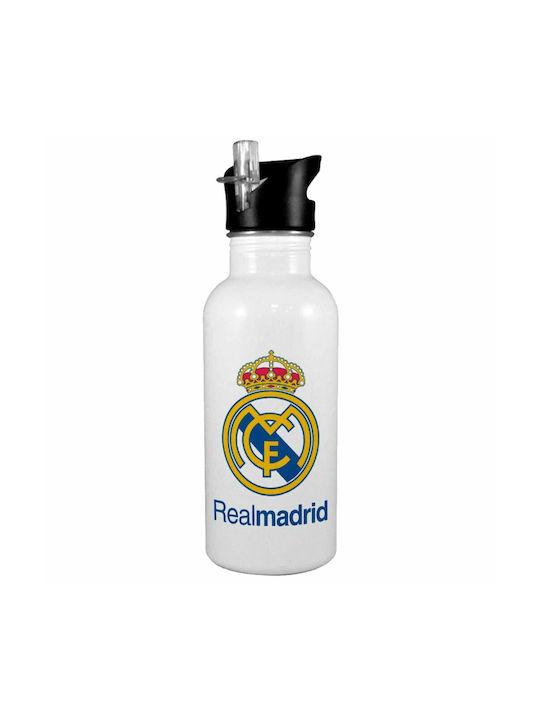 Real Madrid Steel 550ml Bottle Silver/Black - Real Madrid CF