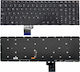 Πληκτρολόγιο Laptop για Lenovo με Backlit και Διάταξη Αγγλικά (UK) σε Μαύρο χρώμα Y70-70