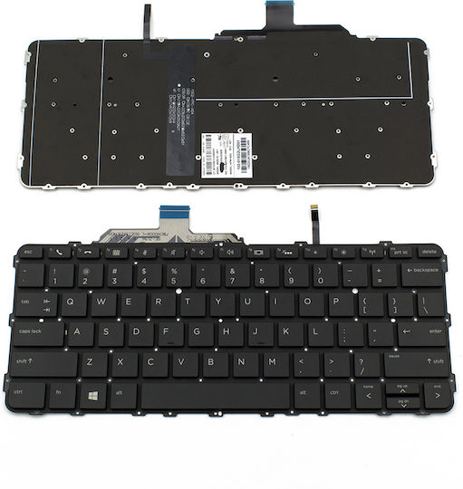 Laptop Keyboard for HP without Frame and English (US) Layout in Black Color 90540