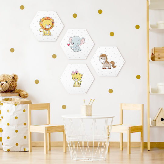 Детска Четирикратен Стена от Пластмаса 35x30бр