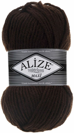 Alize Superlana Maxi Μεικτό Καφέ 100m 100gr