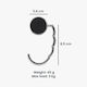 Hook for Knitted Bag Brown