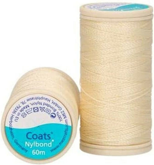 Coats Faden Nähen Nylbond in Beige Farbe 60m