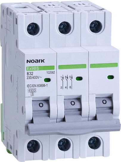 Noark Automatic Circuit Breaker 50A Triple-pole AC 100238