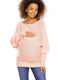 PeeKaBoo Pullover Schwangerschafts-Tops Rosa