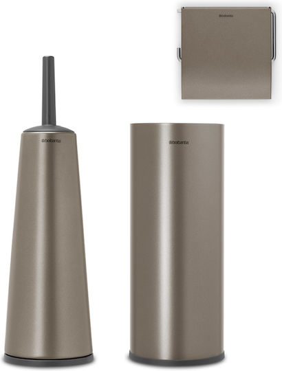 Brabantia Set Accesorii Pentru Baie Metalic Gri 3 Bucăți