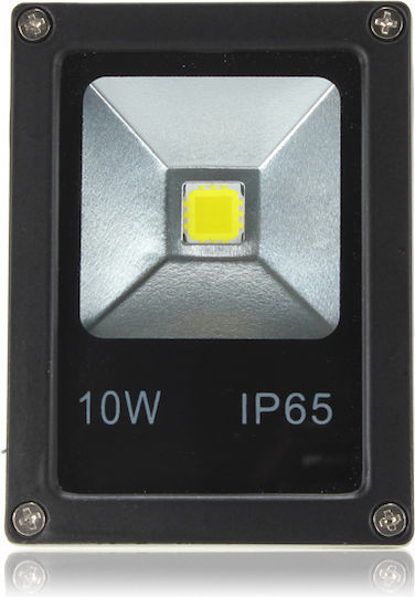 Slim Στεγανός Προβολέας LED 10W Ψυχρό Λευκό 6000K IP65