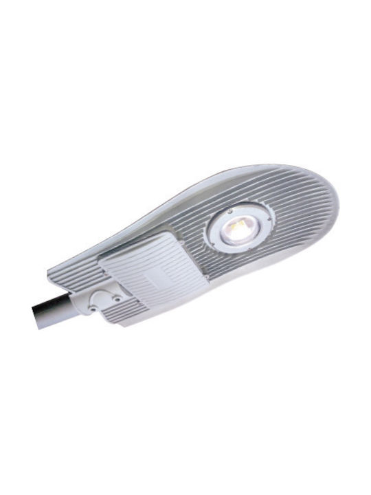 Power Led Εξωτερικό Φωτιστικό LED Δρόμου 40W με Ψυχρό Λευκό Φως IP66 Ασημί
