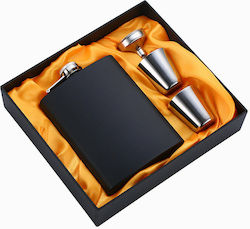 Set Flasche Rostfreier Stahl mit Schnapsglas & Trichter 240ml