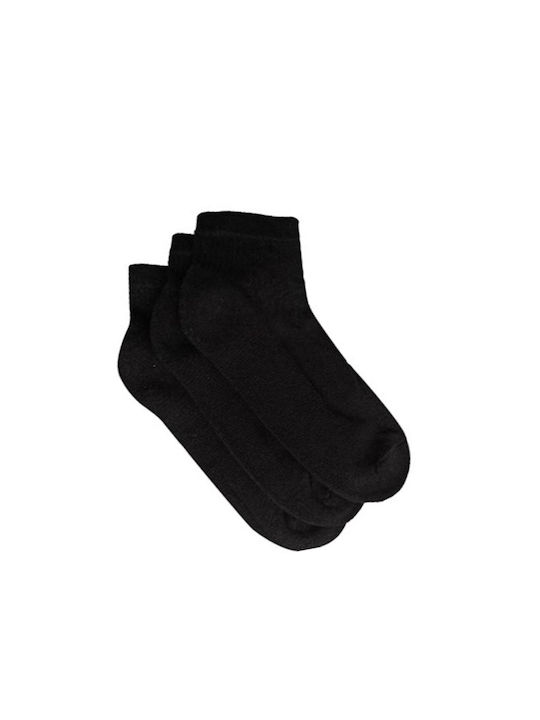 FMS Women's Solid Color Socks Black 3Pack