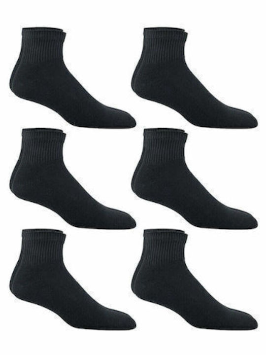 Vtex Socks Μονόχρωμες Κάλτσες Μαύρες 6Pack