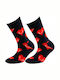 Crazy Socks Fashion Femei Șosete cu Model Albastre 1Pachet