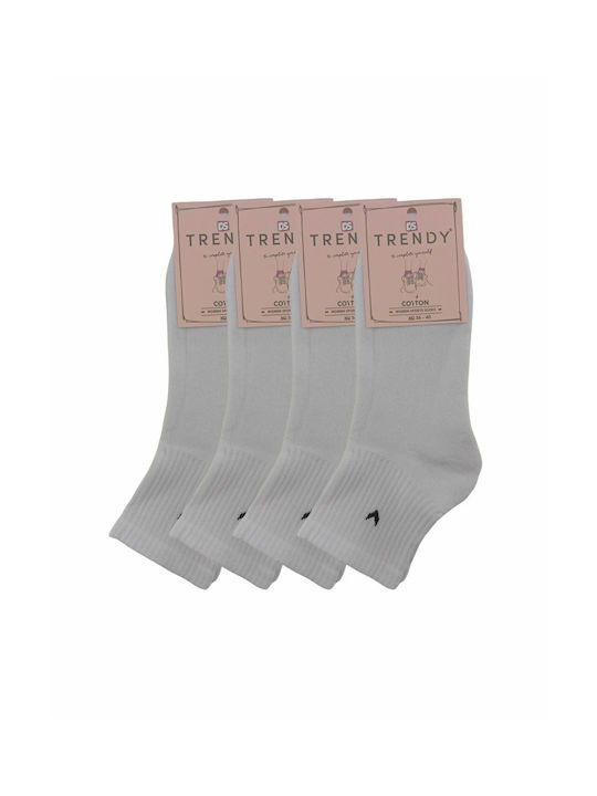 Trendy Γυναικείες Κάλτσες Λευκές 4Pack