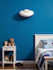 Oxygen Kids Decorative Hanging Blue made of Wood 30x12x12εκ.