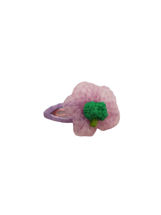 Elecool Broccoli Kids Hair Clip Fruit in Pink Color