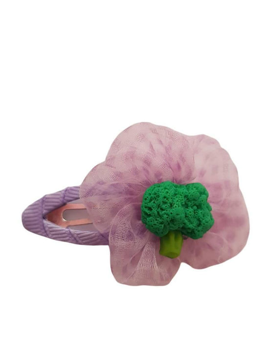 Elecool Broccoli Kids Hair Clip Fruit in Pink Color