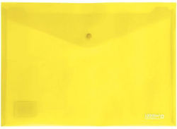 Logigraf Transparent File Folder with Button Yellow Logigraf Transparent File Folder with Button Yellow