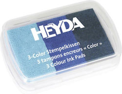 Heyda Ink Pad Stamp Blue