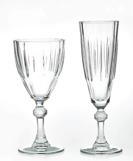 Nuova Vita Diamond Champagne Glass for Wedding made of Crystal