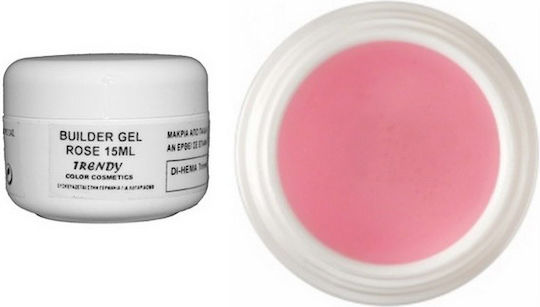 Trendy Color Cosmetics Rose Builder Nail Gel Pink 15ml