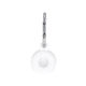 Keychain Cazul Keychain Silicon pentru AirTag în culoarea Alb