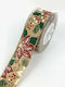 Christmas Ribbon Beige 900x4.3cm 1pc