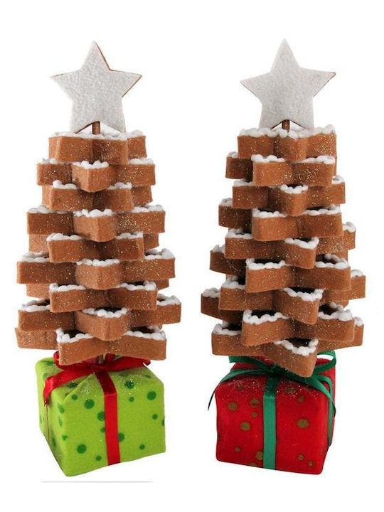 Коледно украсително Елхичка 33см. украсени