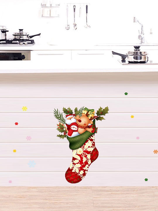 Christmas for Wall with Design Χιονάνθρωπου and Άγιου Βασίλη