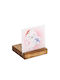 Adorex Christmas Wood Brown Candlestick 11.5x8cm