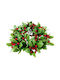 EDG Christmas Green Candlestick 20cm
