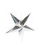 Paper Christmas Decorative Pendant Star 90x90x90cm Silver