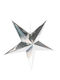 Paper Christmas Decorative Pendant Star 40x40x40cm Silver