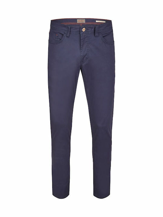 Men's Jeans Pants Elastic with Slim Fit Navy Blue
