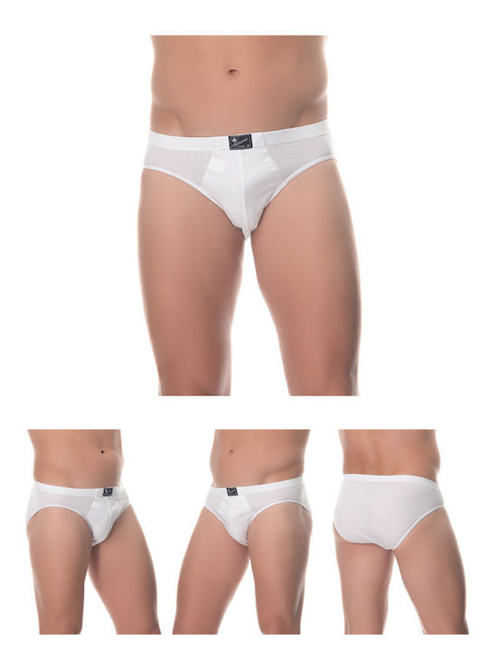 Herren Slips Weiß 4Packung