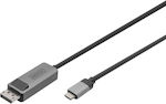 Digitus Magnetic USB 2.0 Cable USB-C male - DisplayPort Μαύρο 2m (DB-300334-020-S)