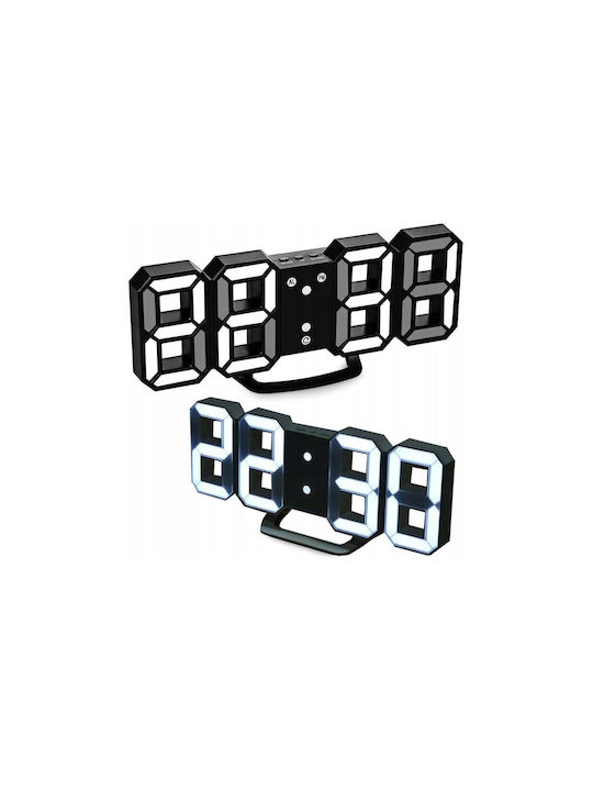 Aria Trade Led Επιτραπέζιο Ψηφιακό Ρολόι με Ξυπνητήρι Μαύρο AT00001561