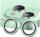 Lens Protector Προστασία Κάμερας Tempered Glass Light Green για το iPhone 15, iPhone 15 Plus