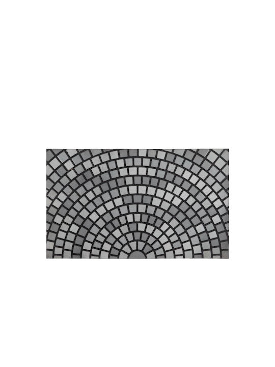 Evideco Rubber Doormat Ψηφιδωτό Gray 45x75cm