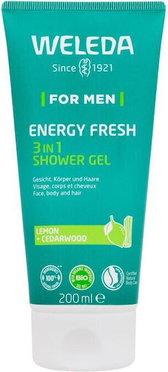 Weleda Bubble Bath Gel For Men With Oatmeal & Citrus Scent 200ml