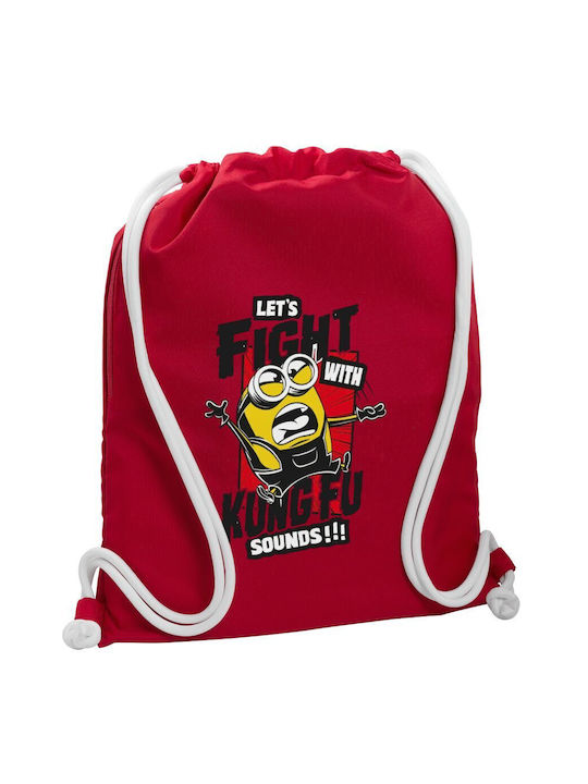 Koupakoupa Minions Let's Fight Gym Backpack Red