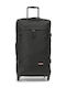 Eastpak Trans4 L Large Fabric Suitcase Black with 4 Wheels Height 75cm