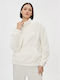 Vans Half Women's Blouse Long Sleeve with Zipper Ecru.