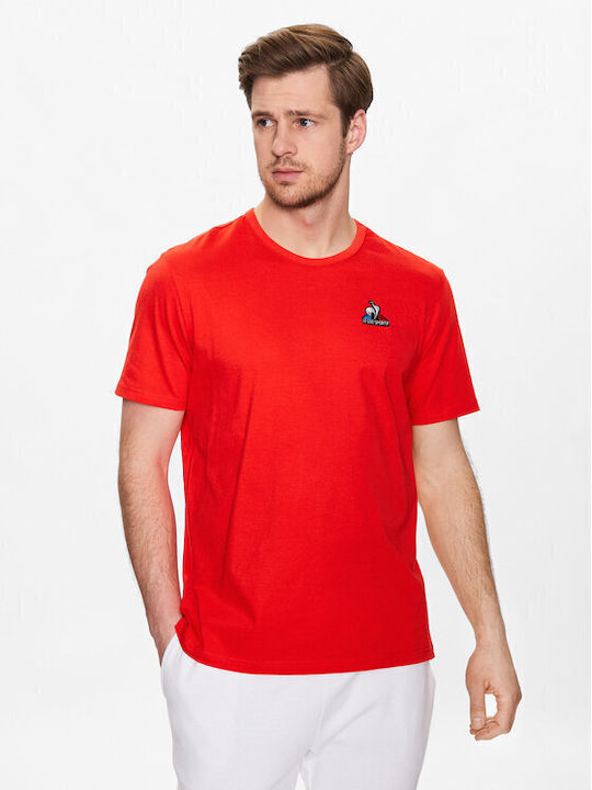 Le Coq Sportif Men's Short Sleeve Blouse RED