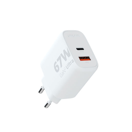 Xtorm Incarcător Fără Cablu GaN 67W Quick Charge 3.0 Alb (XEC067)