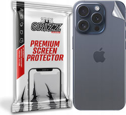 GrizzGlass Back Protection Skin for iPhone 15 Pro Max Transparent