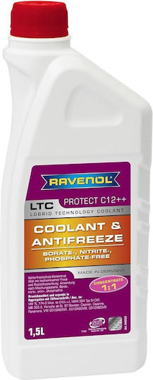 Ravenol Συμπυκνωμένο Αντιψυκτικό Υγρό Ψυγείου Αυτοκινήτου G12++ -37°C Μωβ Χρώμα 1.5lt