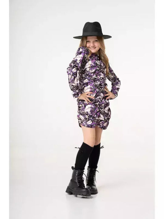 Genius Kids Dress Purple